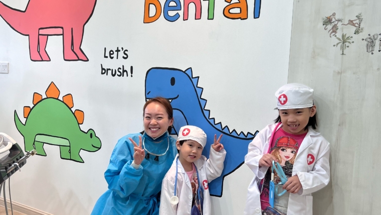 Children dentist smiling kids